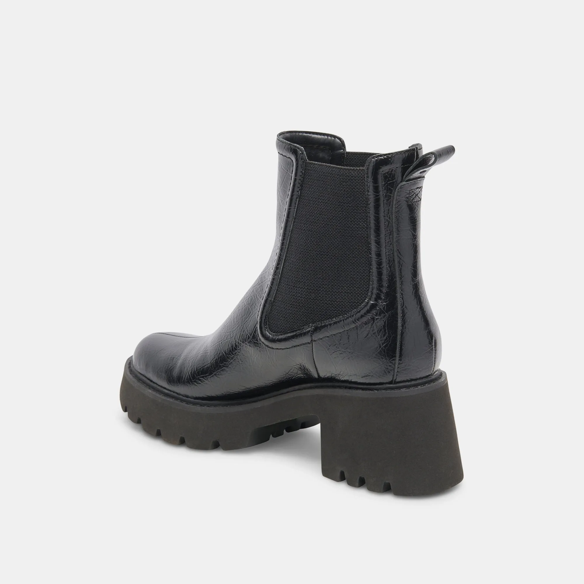 HAWK H2O STIEFELETTEN MITTERNACHTSKRÄUSELUNG GLANZLEDER