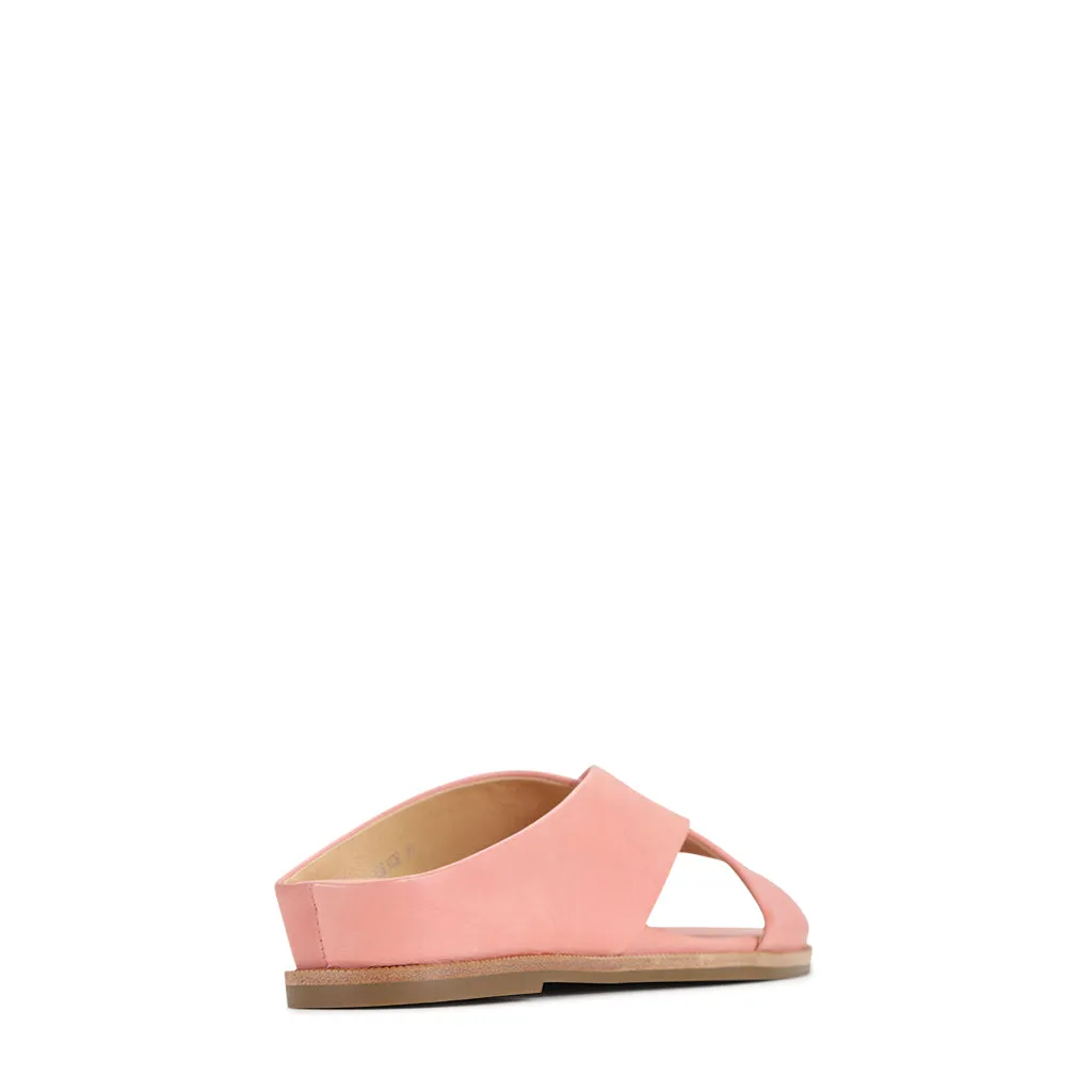 HOHE LEDER-SLIDESANDALEN