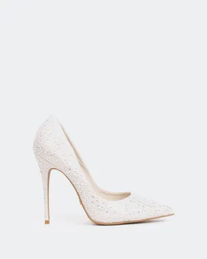 Hilton, Off White Wildleder/Gebleichtes Beige Wildleder