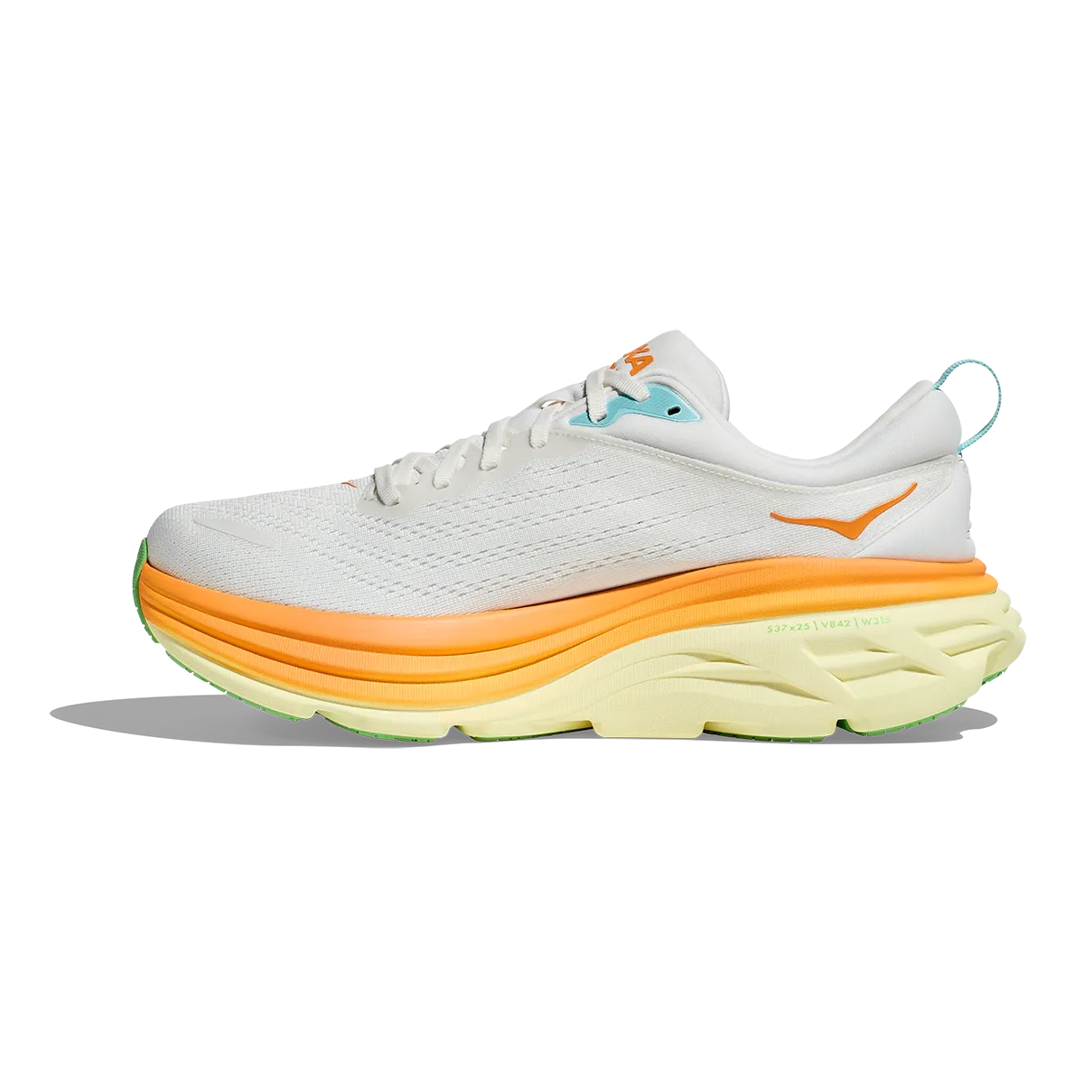 Hoka Bondi 8 - Blanc de Blanc - Sonneneruption