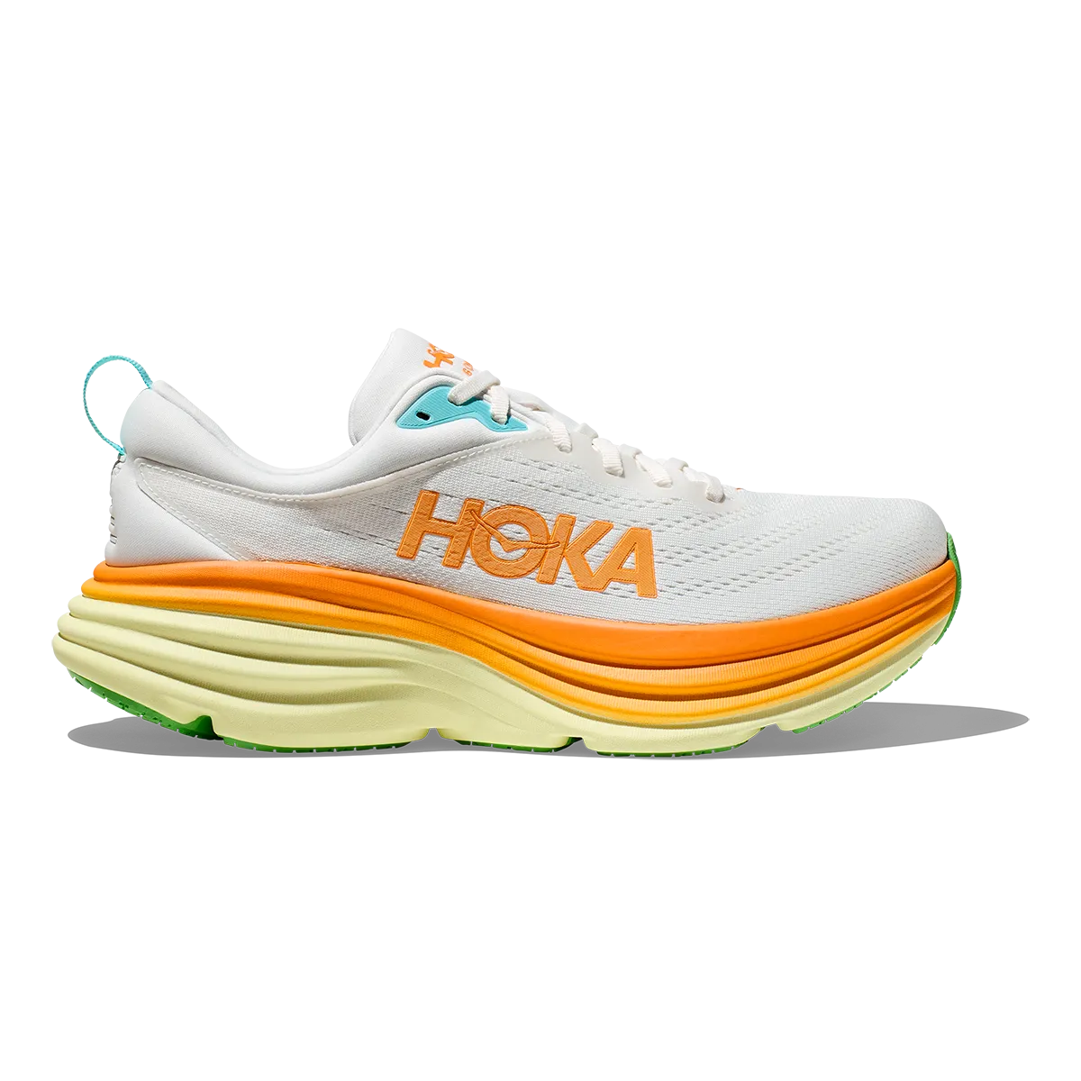 Hoka Bondi 8 - Blanc de Blanc - Sonneneruption