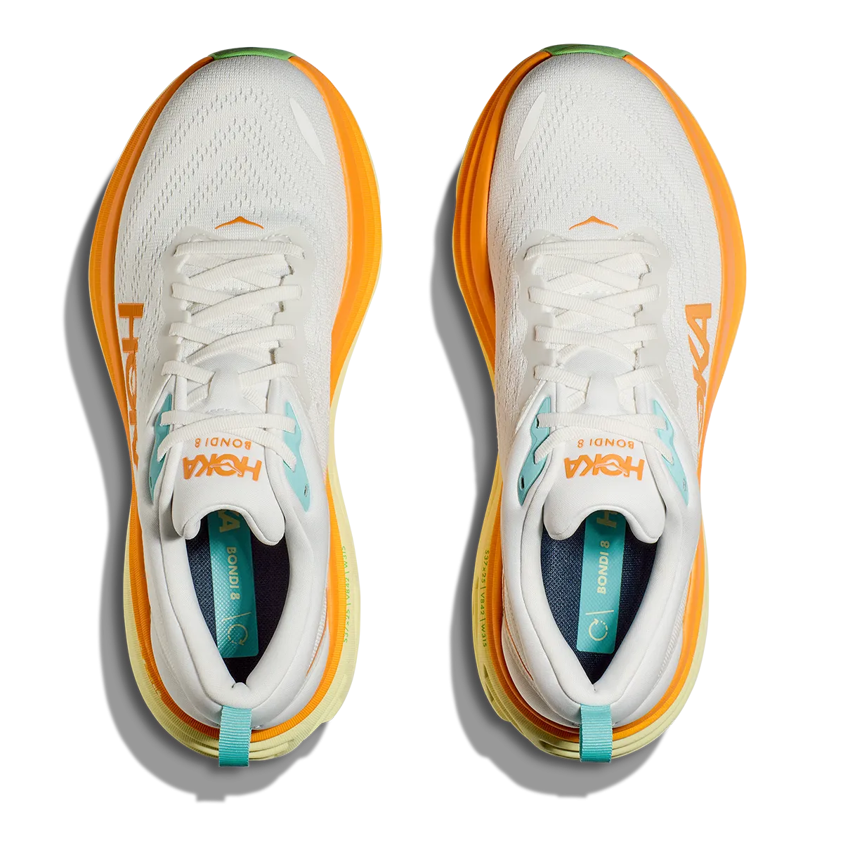 Hoka Bondi 8 - Blanc de Blanc - Sonneneruption