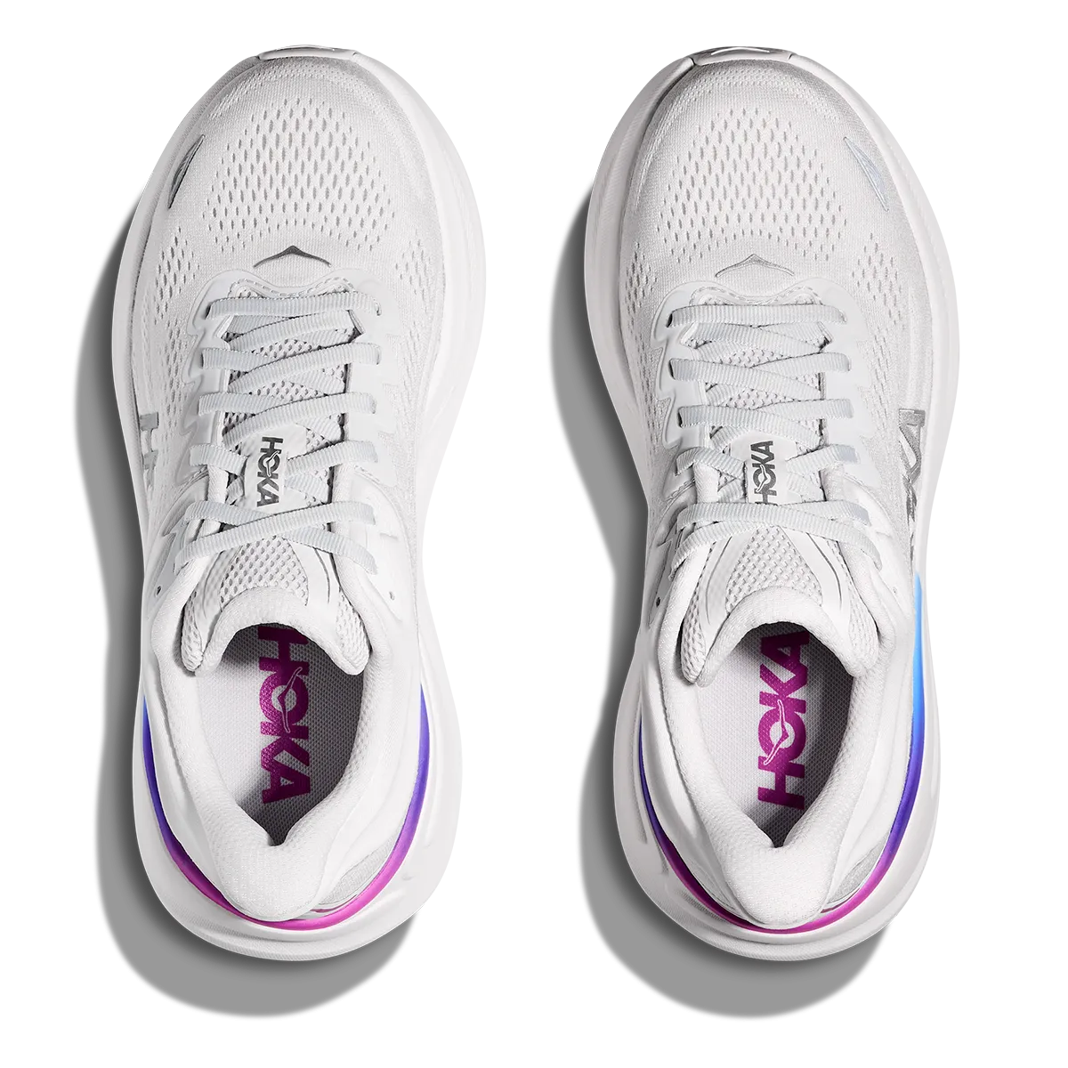 Hoka Bondi 9 Kosmisch Grau - Weiß