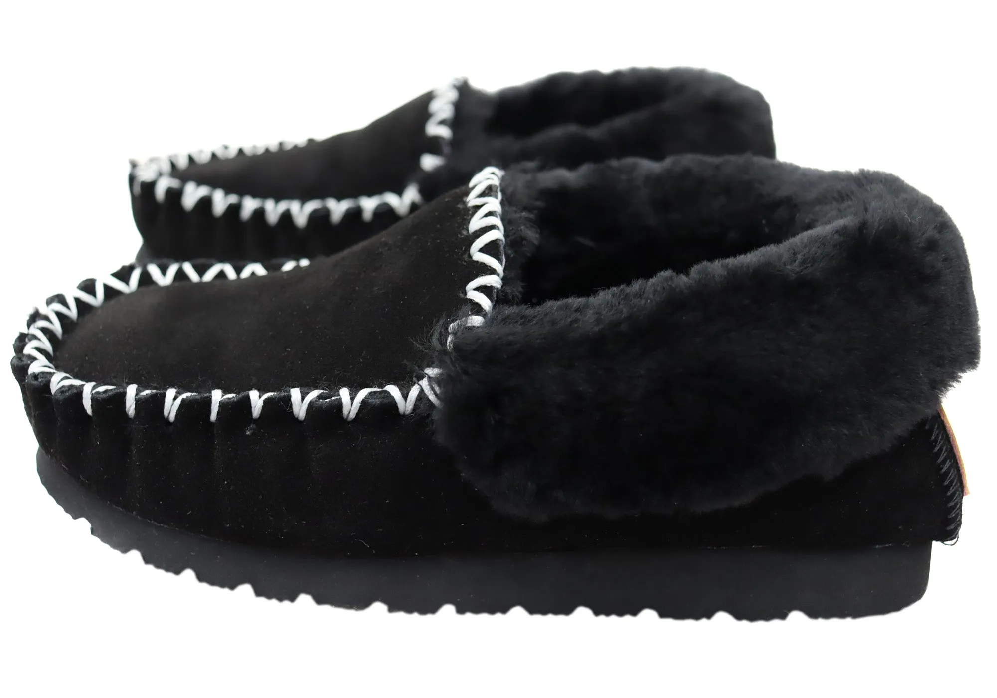 Hush Puppies Zottelige Bequeme Mokassin Hausschuhe für Herren Hush Puppies Schuhe