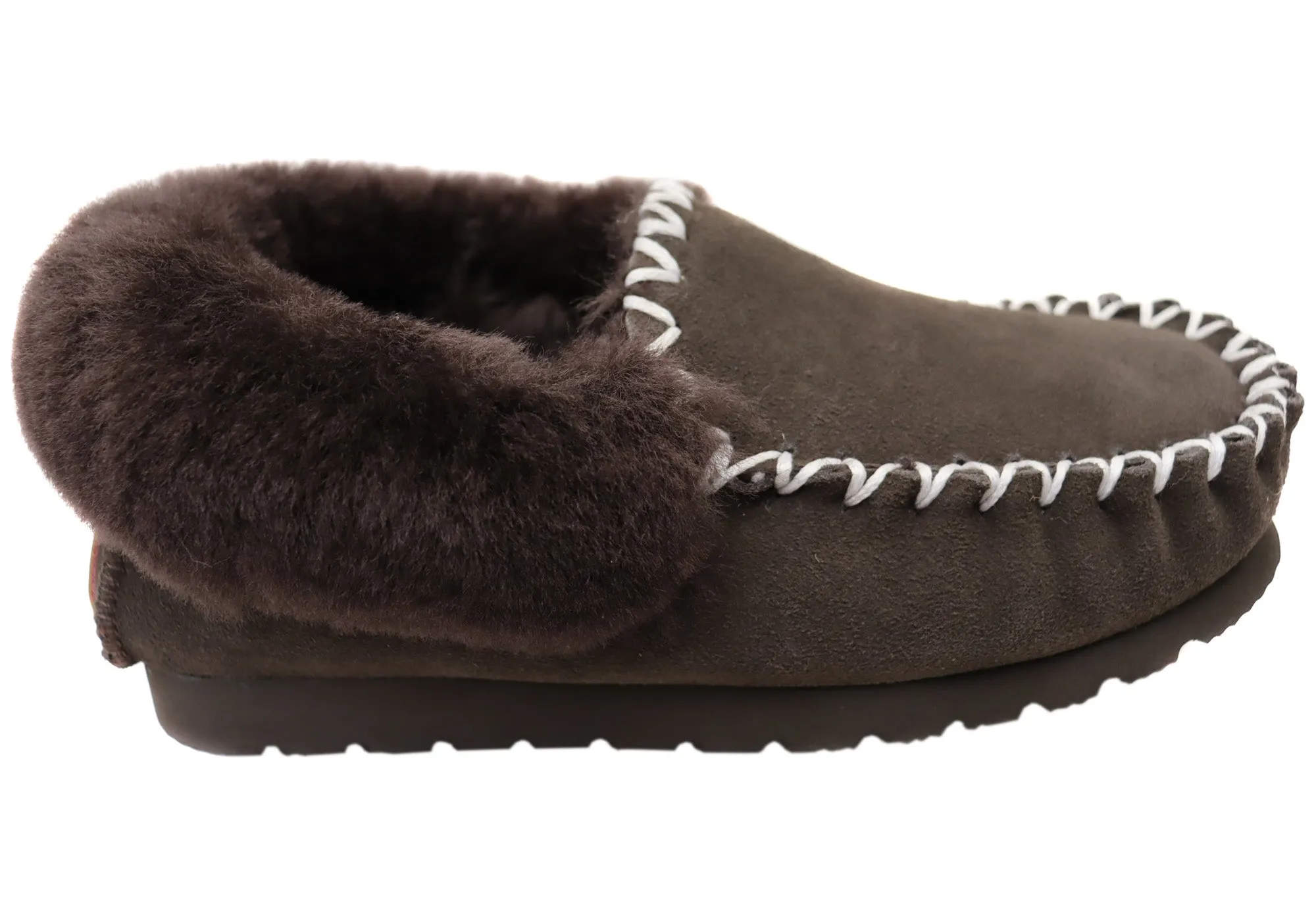 Hush Puppies Zottelige Bequeme Mokassin Hausschuhe für Herren Hush Puppies Schuhe