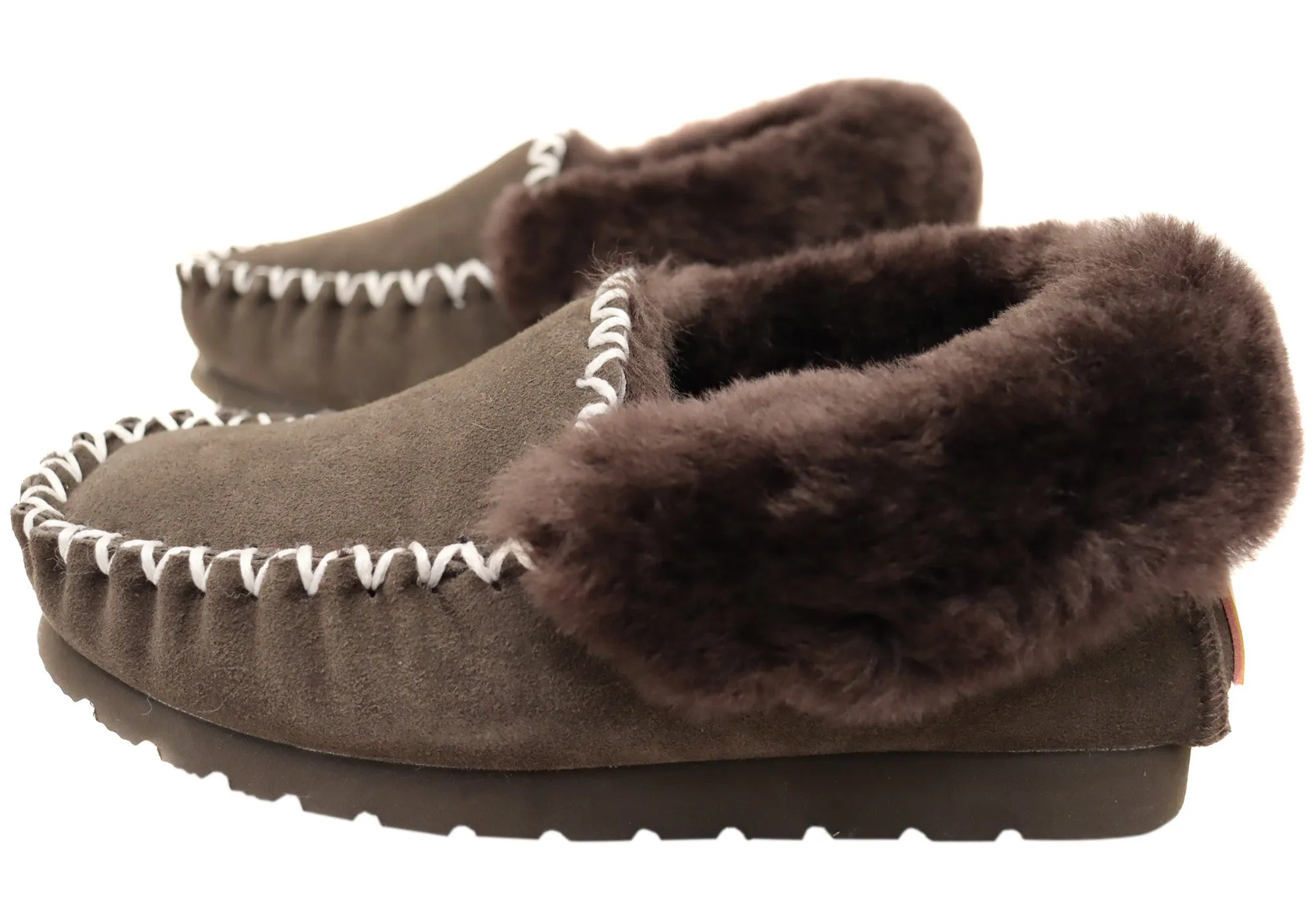 Hush Puppies Zottelige Bequeme Mokassin Hausschuhe für Herren Hush Puppies Schuhe
