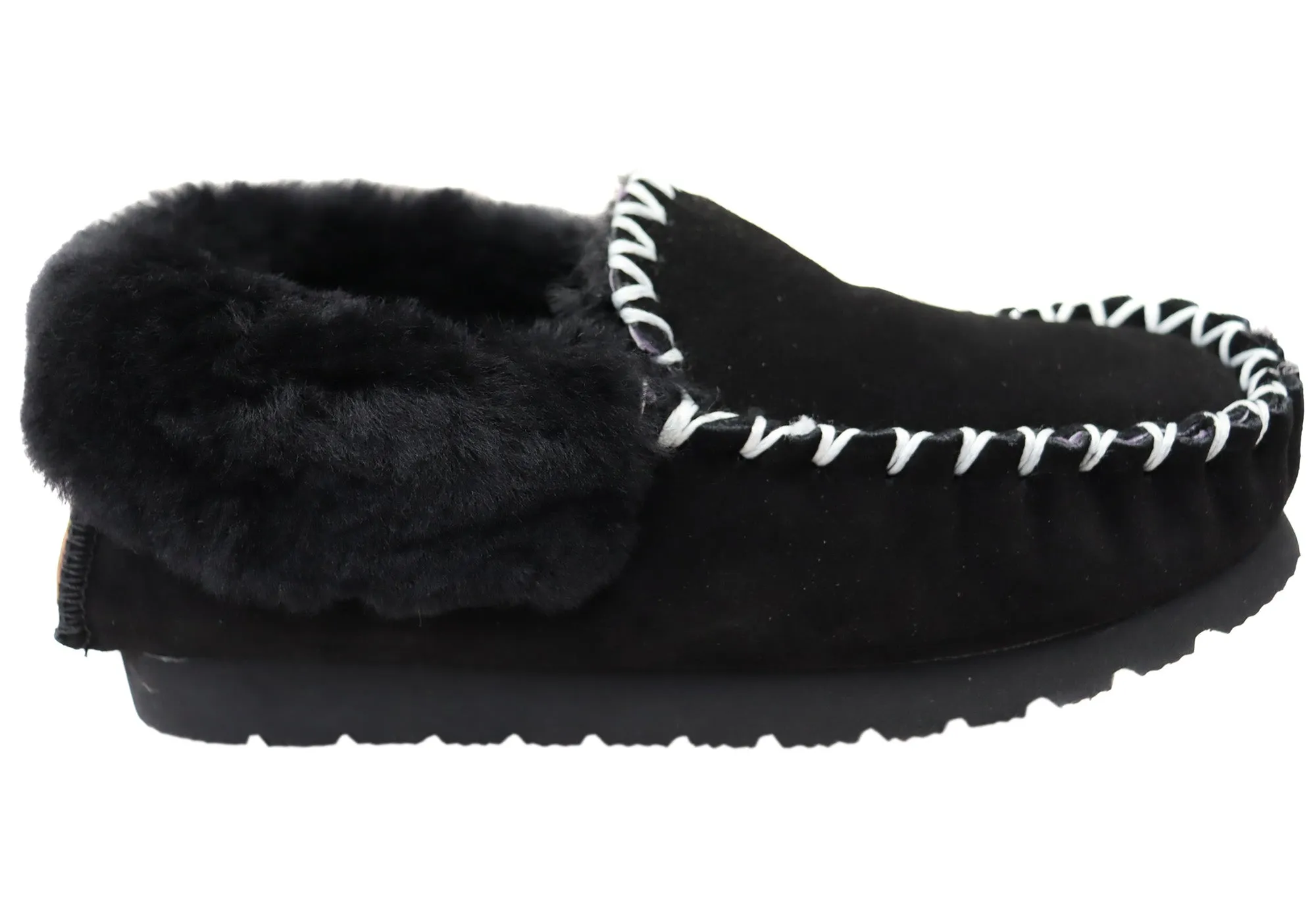 Hush Puppies Zottelige Bequeme Mokassin Hausschuhe für Herren Hush Puppies Schuhe