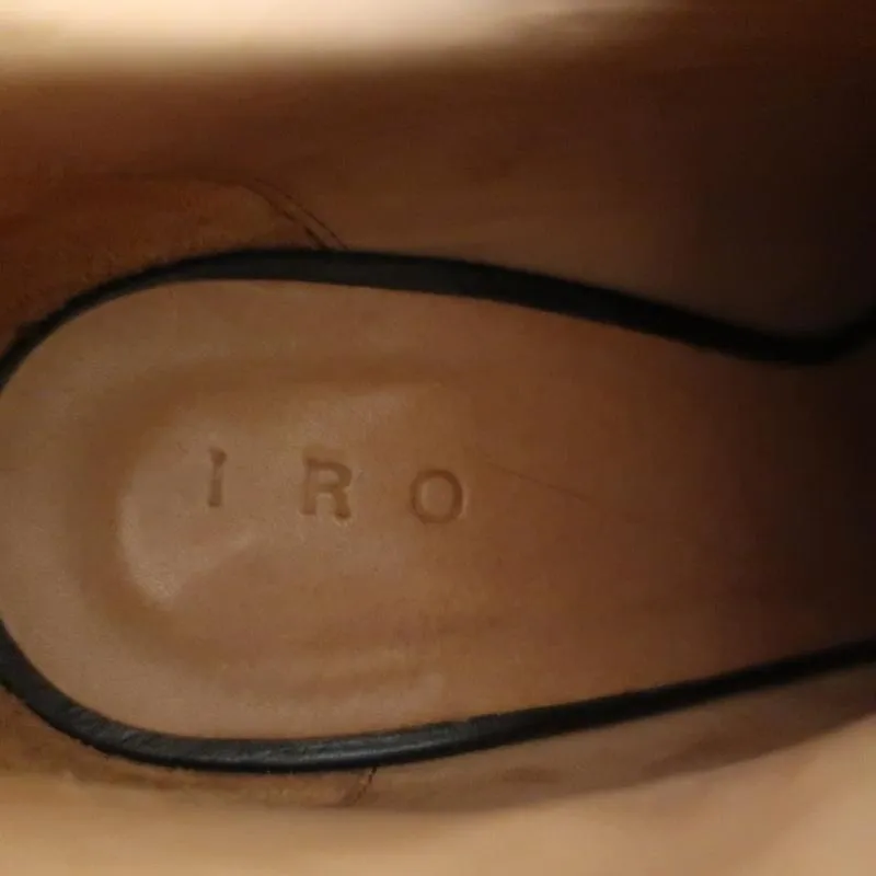 IRO Stiefeletten Schwarz Leder Größe 37 Spitze Stiefeletten
