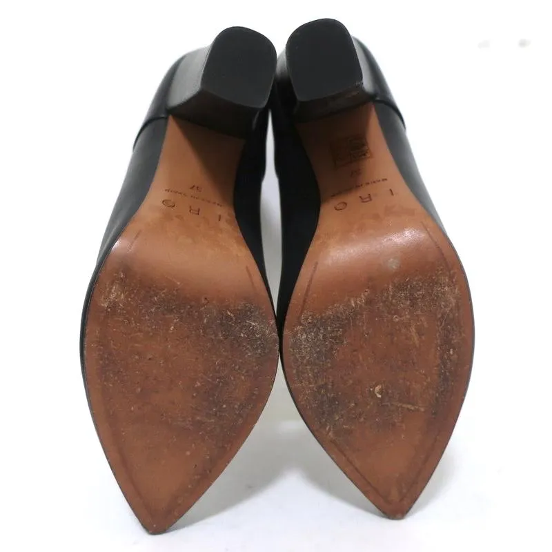 IRO Stiefeletten Schwarz Leder Größe 37 Spitze Stiefeletten