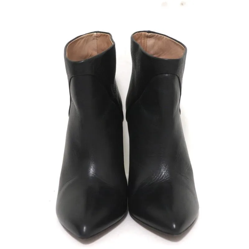 IRO Stiefeletten Schwarz Leder Größe 37 Spitze Stiefeletten