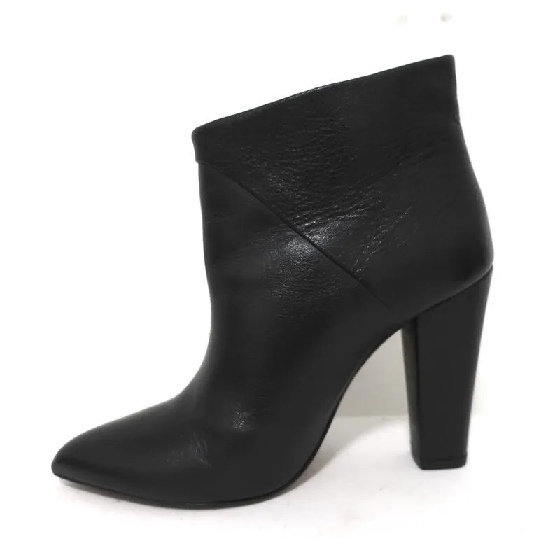 IRO Stiefeletten Schwarz Leder Größe 37 Spitze Stiefeletten