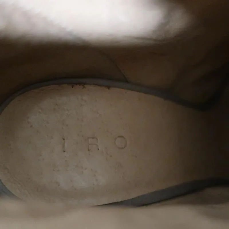 IRO Stiefeletten Keira Taupe Leder & Wildleder Größe 37 Spitz Zehen Stiefeletten
