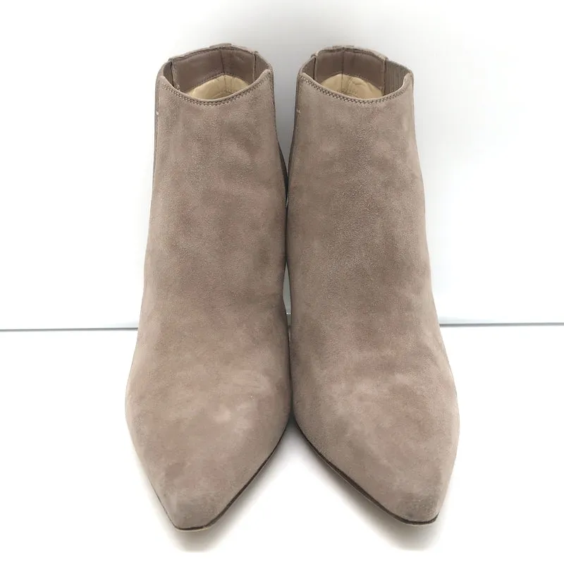 Jimmy Choo Stiefeletten Maiara Wildleder in Taupe Größe 39 Spitze Stiefeletten
