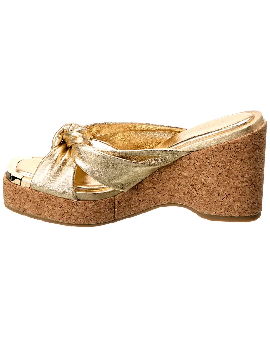 Jimmy Choo Avenue 110 Keilabsatz-Sandalen aus Leder_Jimmy-Choo