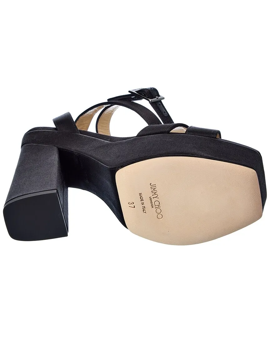 Jimmy Choo Gaia 140 Satin Plateau Sandalen_Jimmy-Choo
