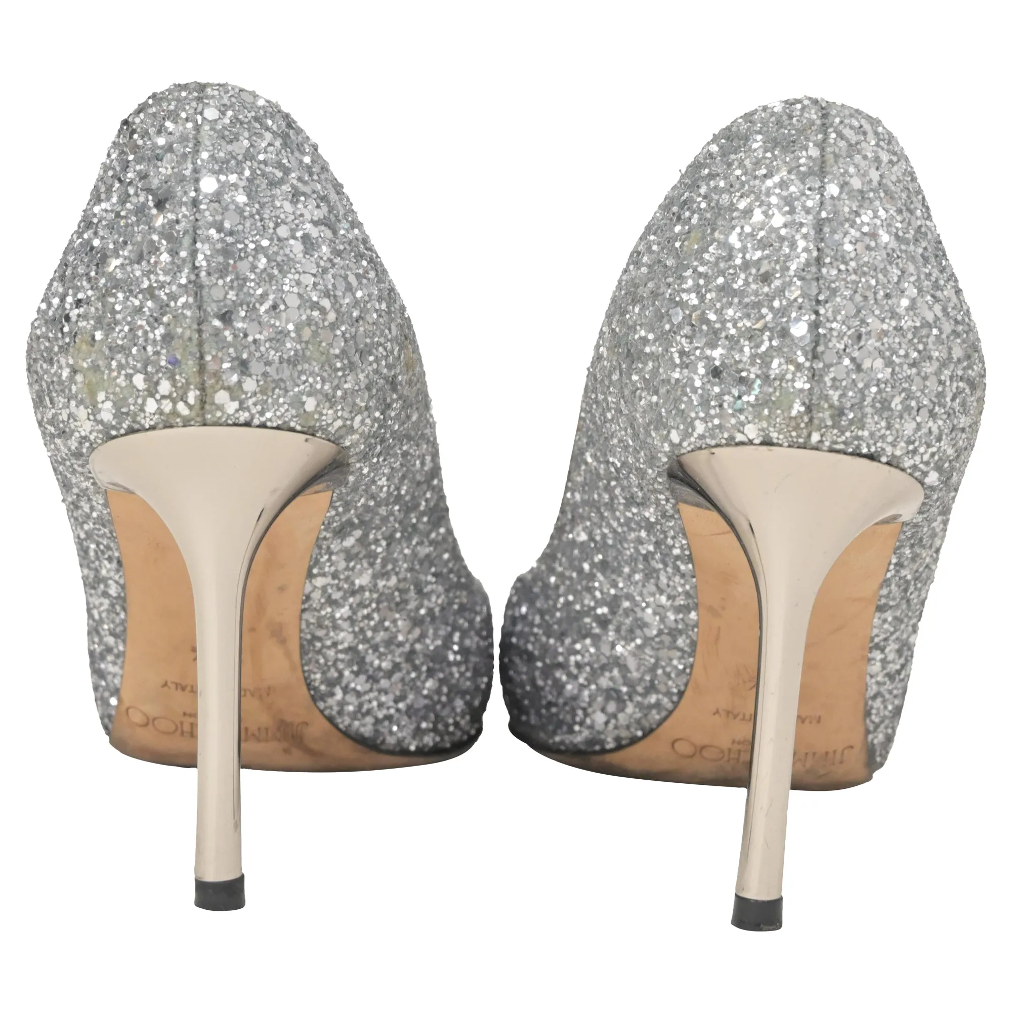 Jimmy Choo Romy Pumps in Silber Glitzer Schuhen_Jimmy-Choo