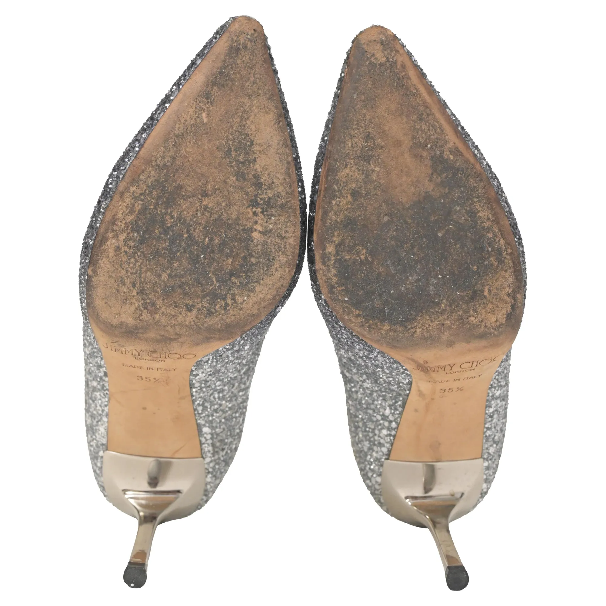 Jimmy Choo Romy Pumps in Silber Glitzer Schuhen_Jimmy-Choo
