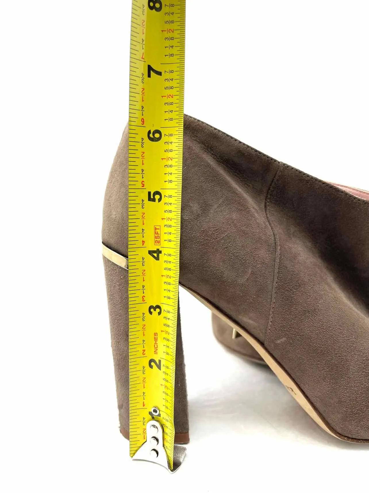 Kate Spade Größe 9,5 Taube Reißverschluss Wildleder Schuhe Knöchelstiefel