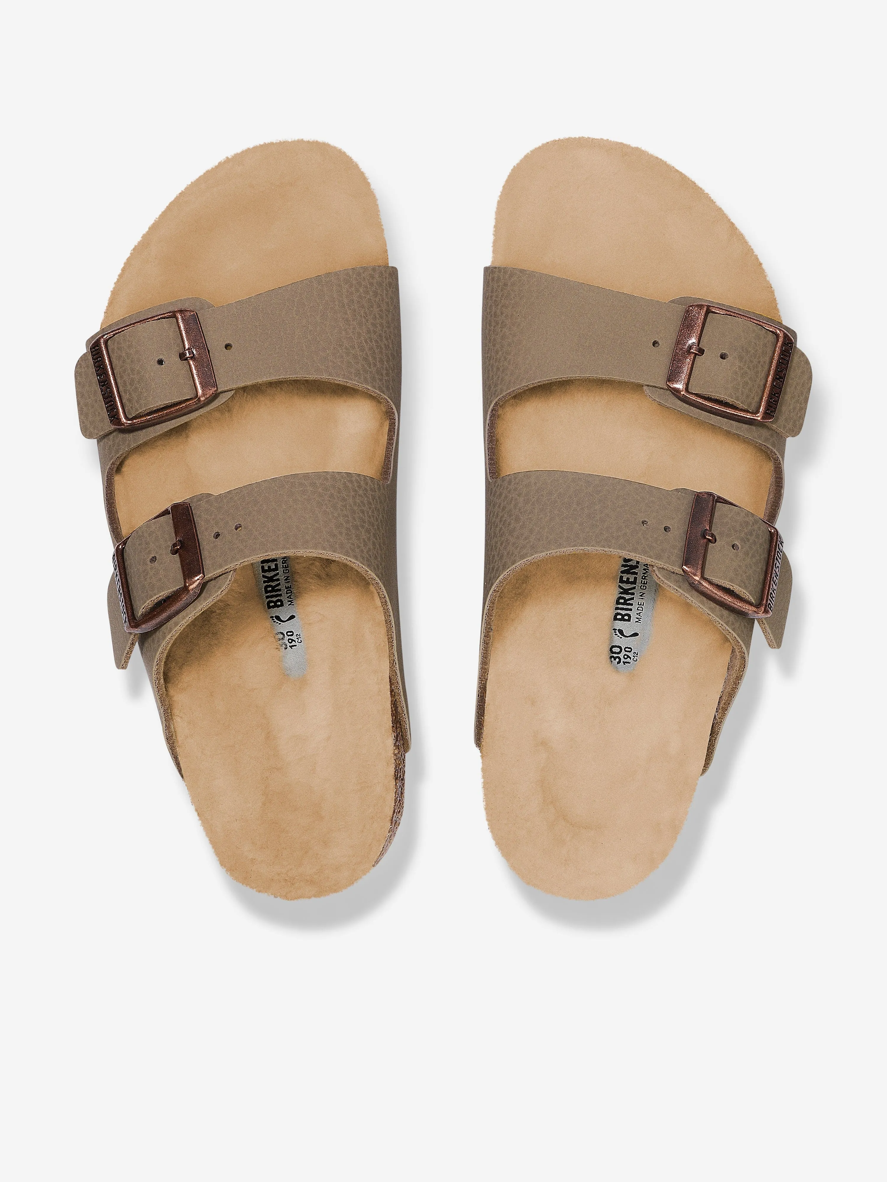 Kinder Arizona Shearling Sandalen in Beige