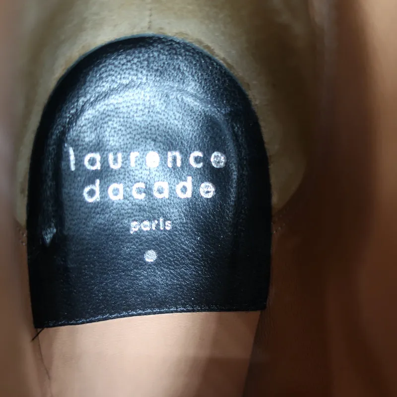 Laurence Dacade Pete Knöchelstiefel Schwarzes Leder Größe 37.5 High Heel Booties