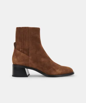 LAYTON STIEFELETTEN DK BRAUN WILDLEDER