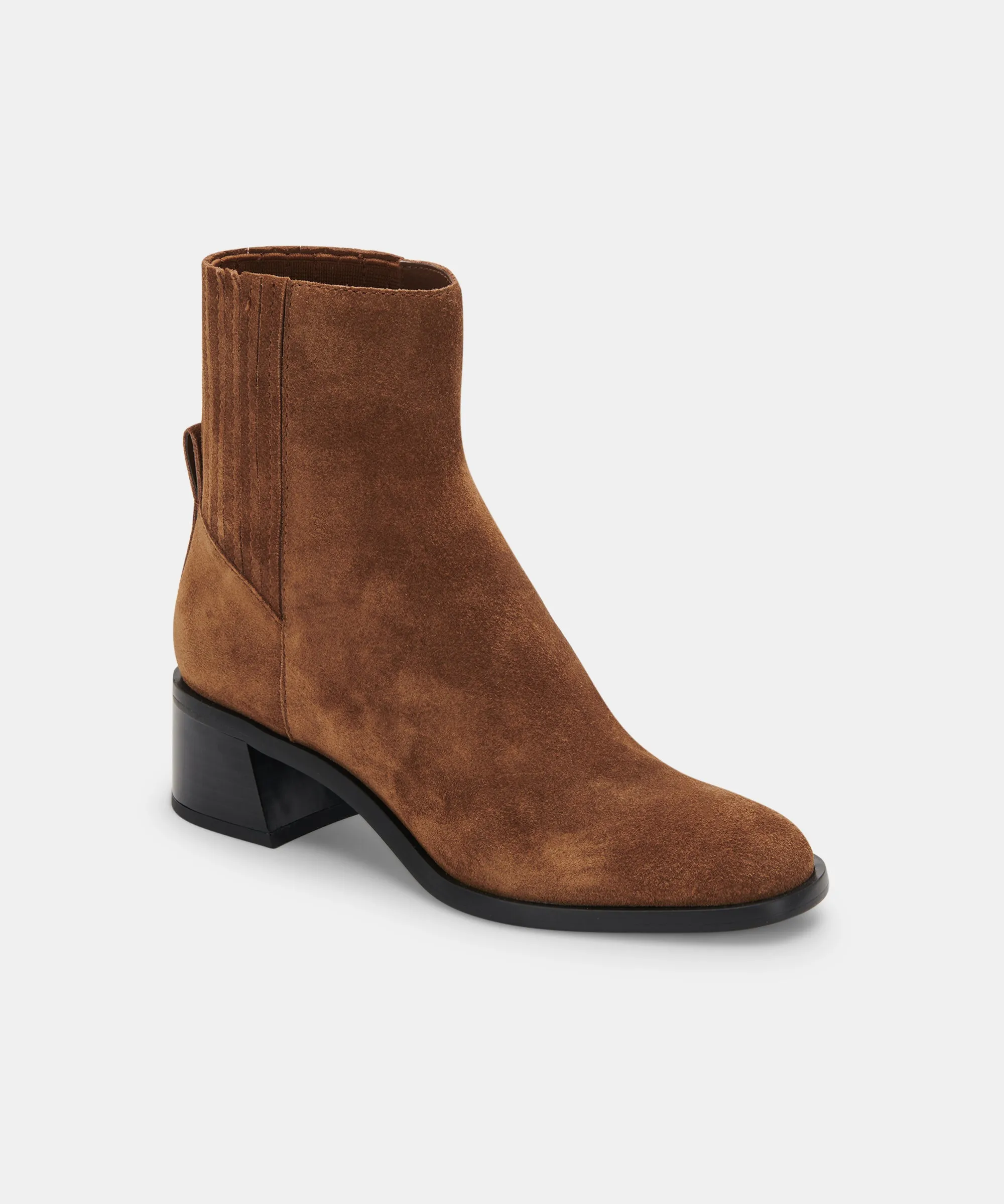 LAYTON STIEFELETTEN DK BRAUN WILDLEDER