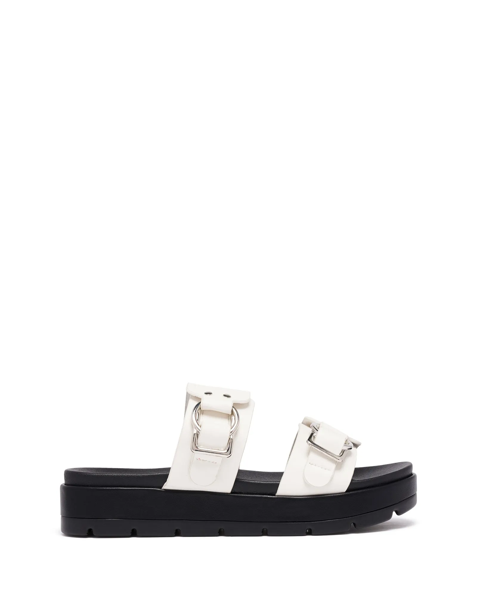 Litmus Flatform Sandalen Weiß