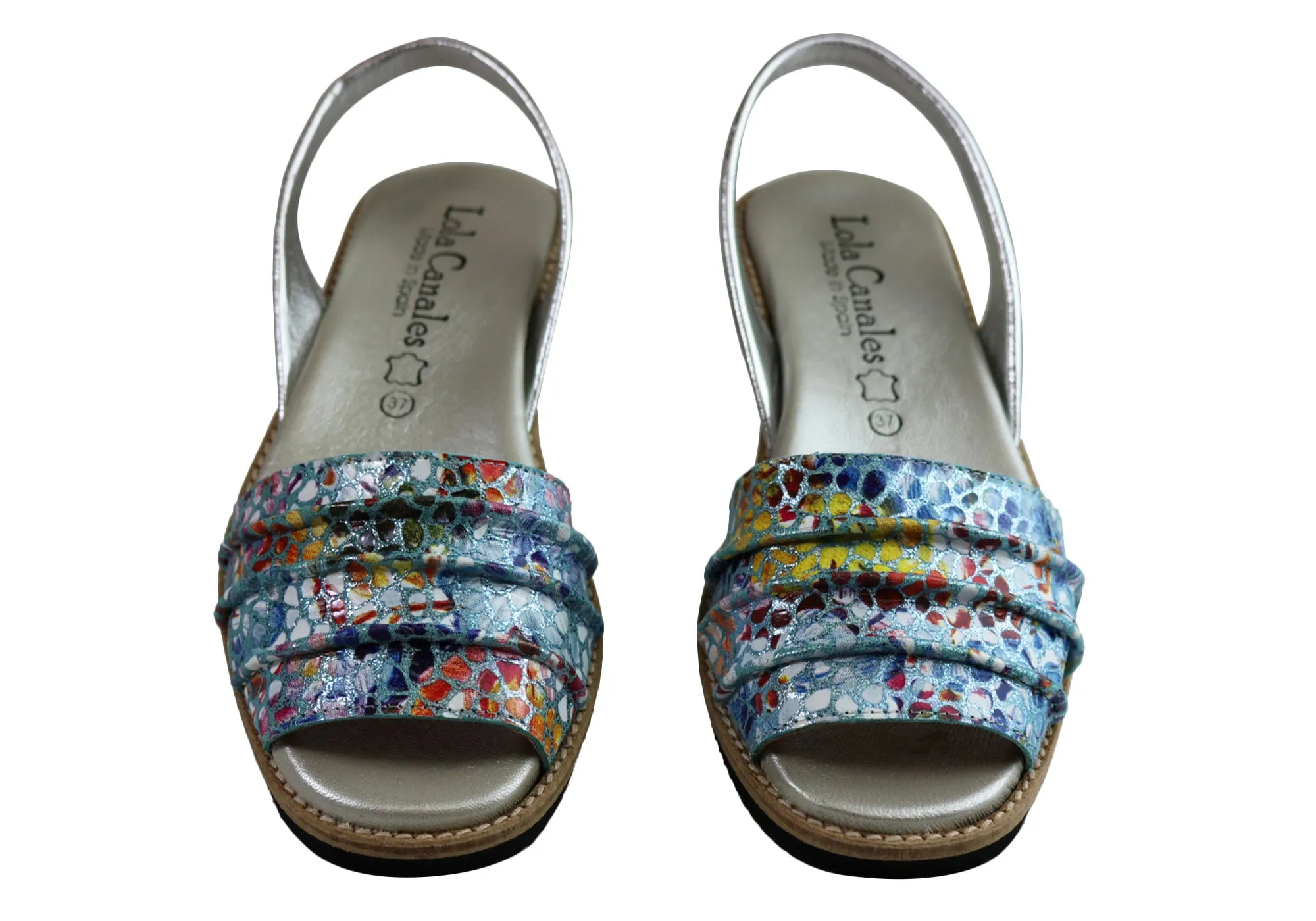 Lola Canales Melody Damen Bequeme Ledersandalen Hergestellt in Spanien Lola Canales Schuhe