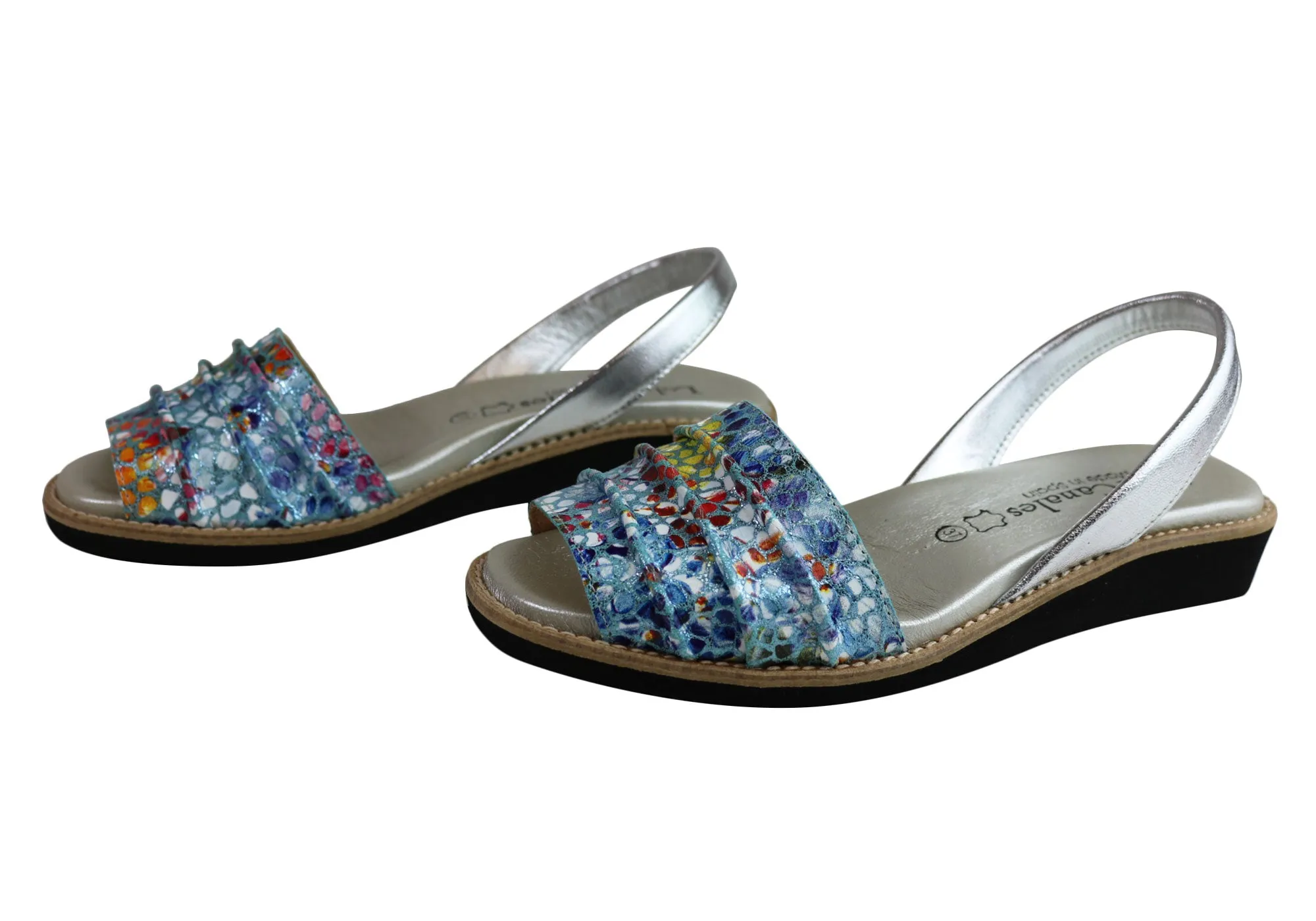 Lola Canales Melody Damen Bequeme Ledersandalen Hergestellt in Spanien Lola Canales Schuhe