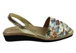 Lola Canales Melody Damen Bequeme Ledersandalen Hergestellt in Spanien Lola Canales Schuhe
