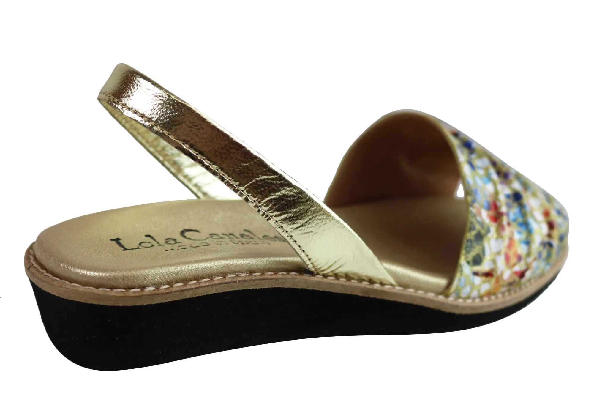 Lola Canales Melody Damen Bequeme Ledersandalen Hergestellt in Spanien Lola Canales Schuhe