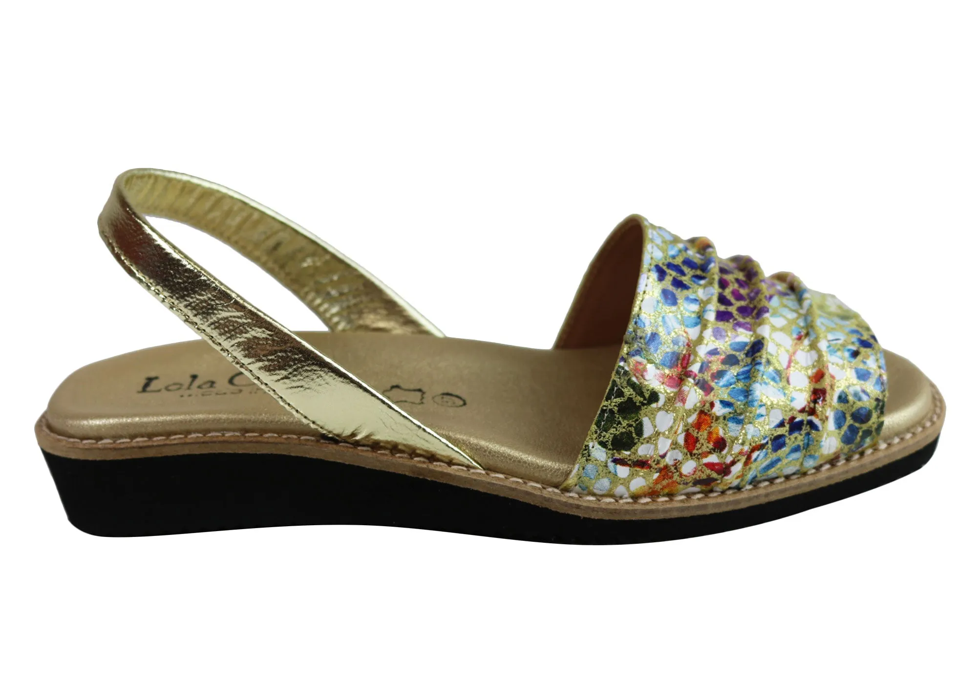 Lola Canales Melody Damen Bequeme Ledersandalen Hergestellt in Spanien Lola Canales Schuhe