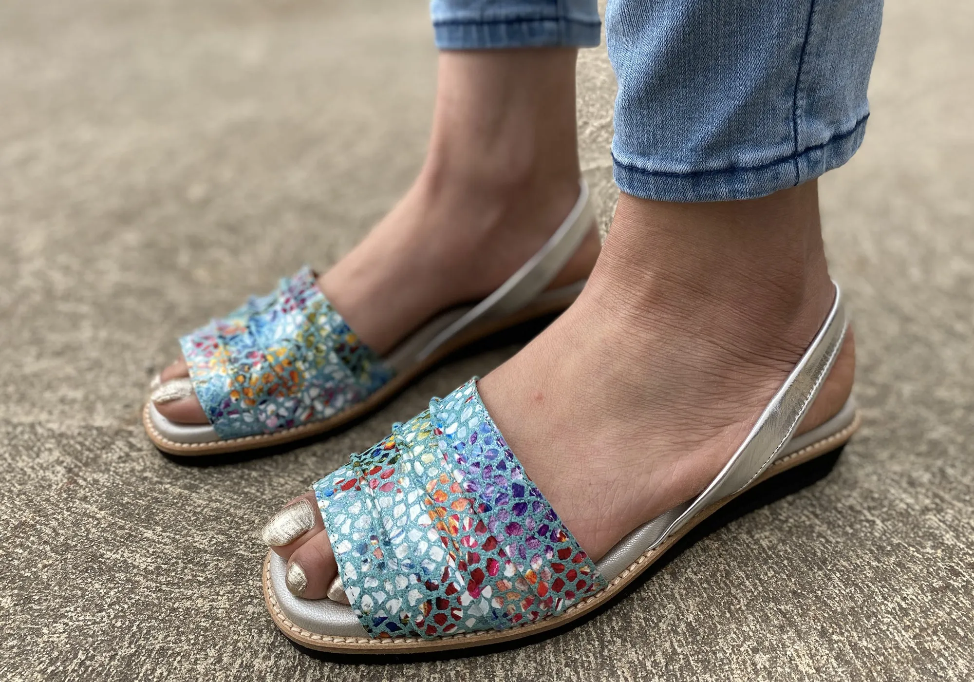 Lola Canales Melody Damen Bequeme Ledersandalen Hergestellt in Spanien Lola Canales Schuhe