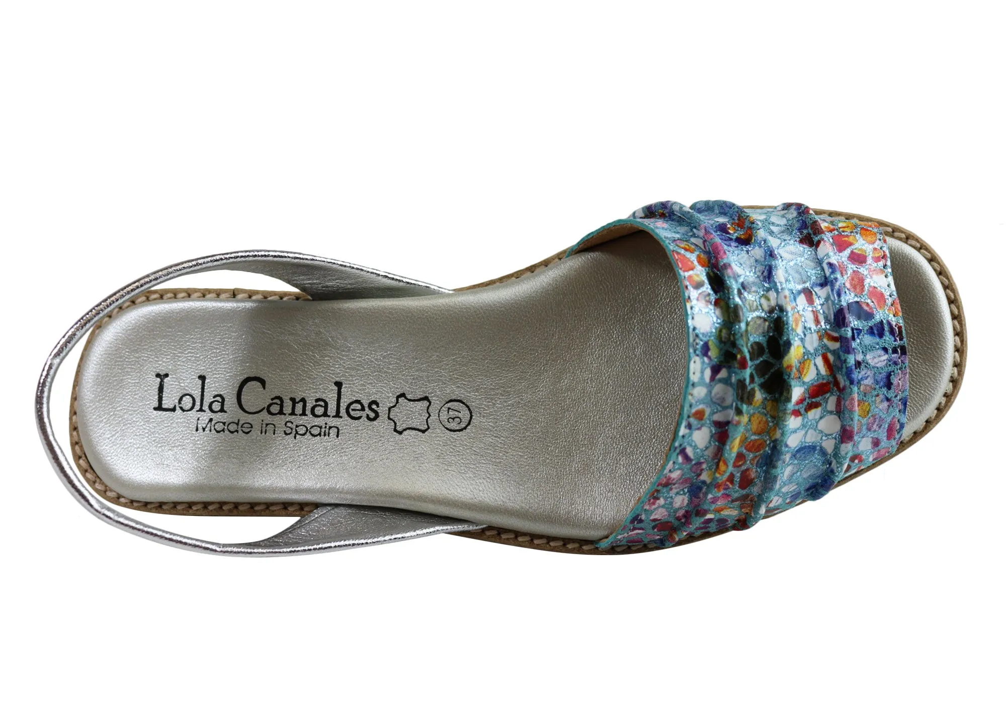 Lola Canales Melody Damen Bequeme Ledersandalen Hergestellt in Spanien Lola Canales Schuhe