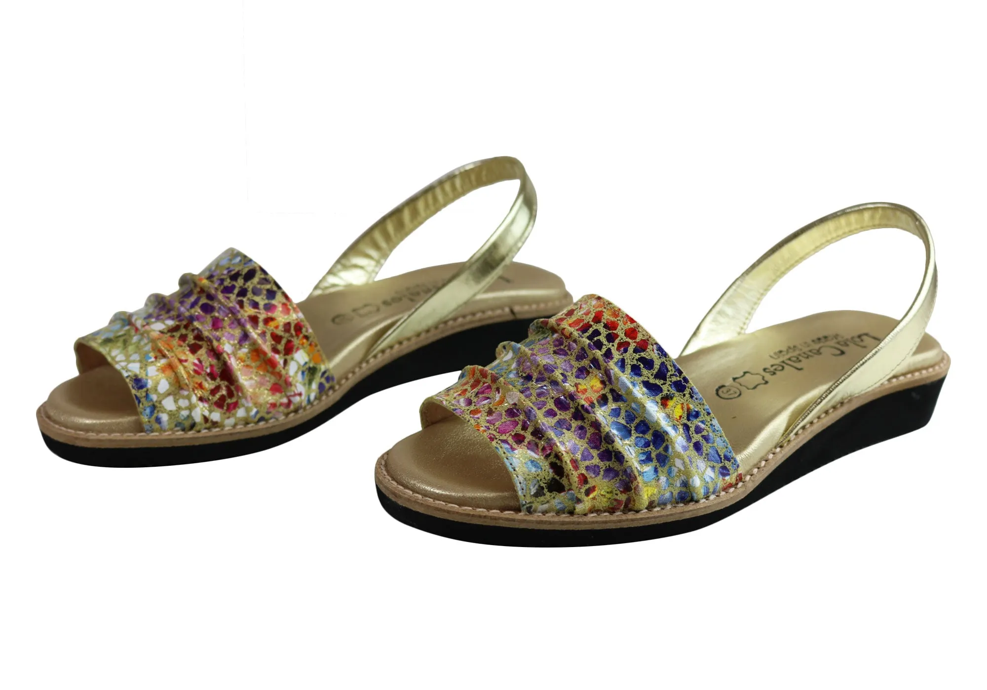 Lola Canales Melody Damen Bequeme Ledersandalen Hergestellt in Spanien Lola Canales Schuhe