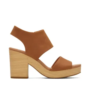 Majorca Leder Plateau-Sandalette