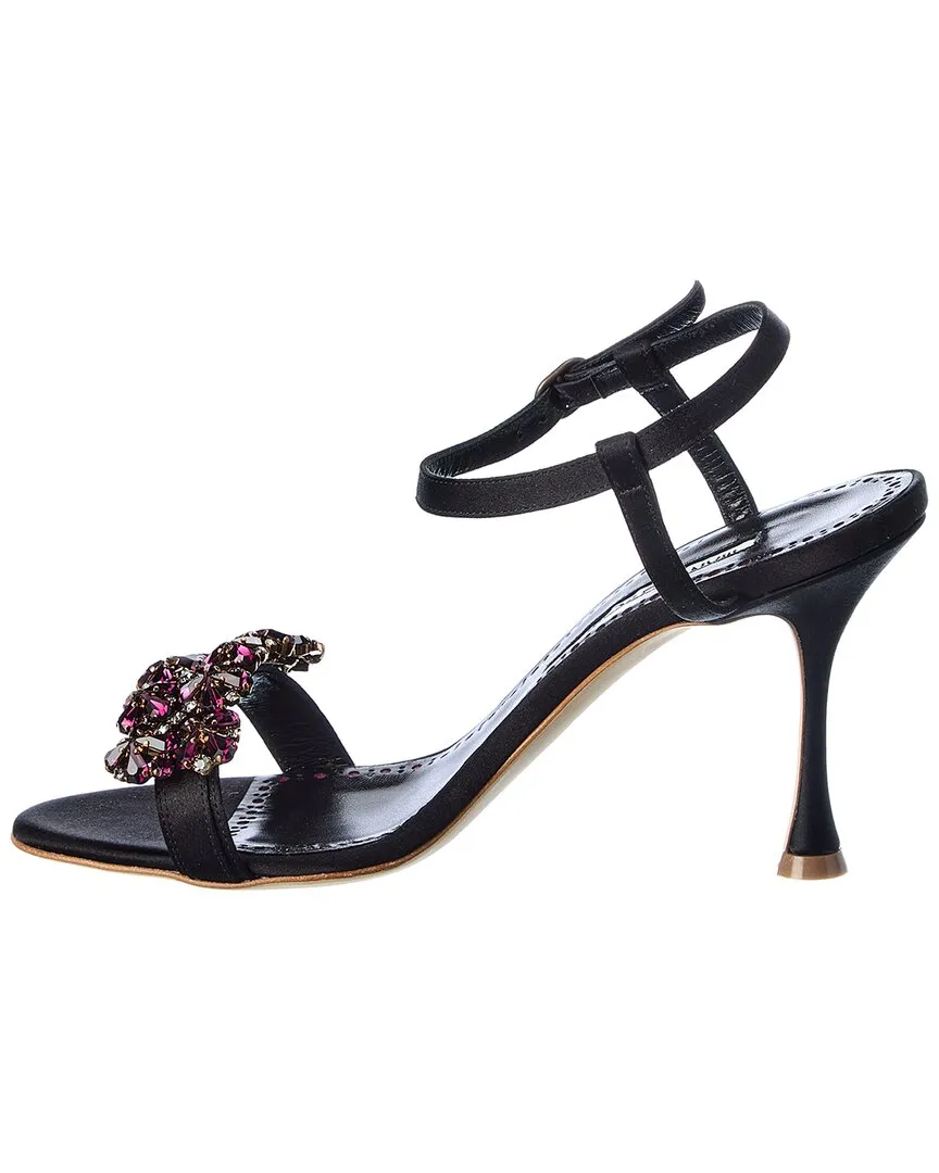 Manolo Blahnik Finah 90 Satin Sandalen_Manolo-Blahnik
