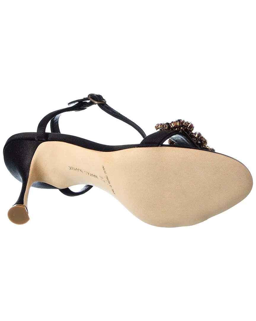 Manolo Blahnik Finah 90 Satin Sandalen_Manolo-Blahnik