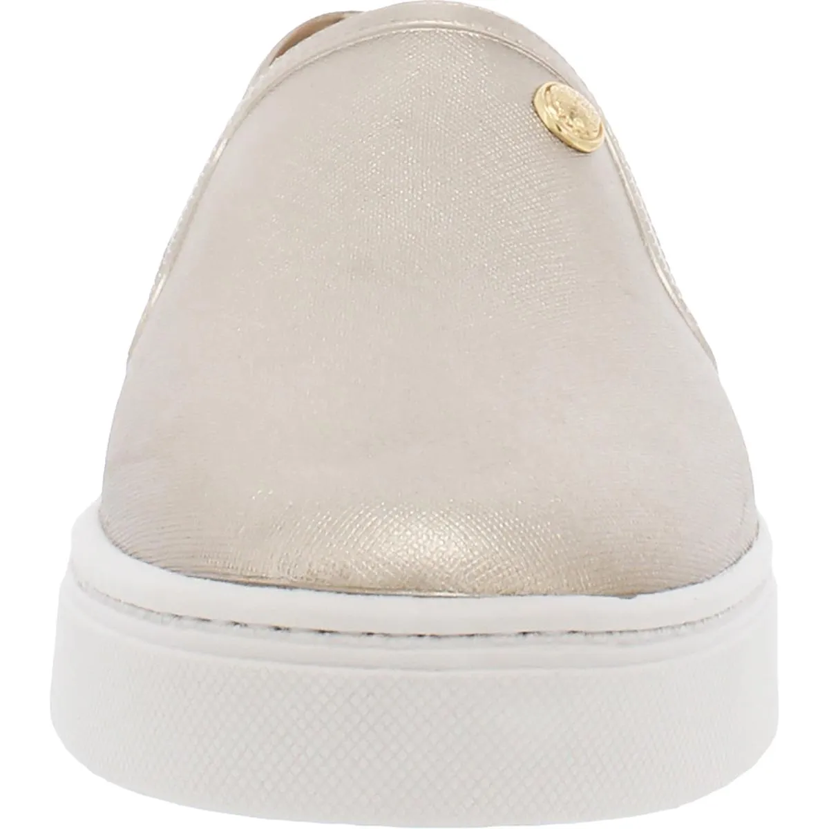 Marjetta Damen Modische Metallische Slip-On Sneakers Hey Dude Schuhe