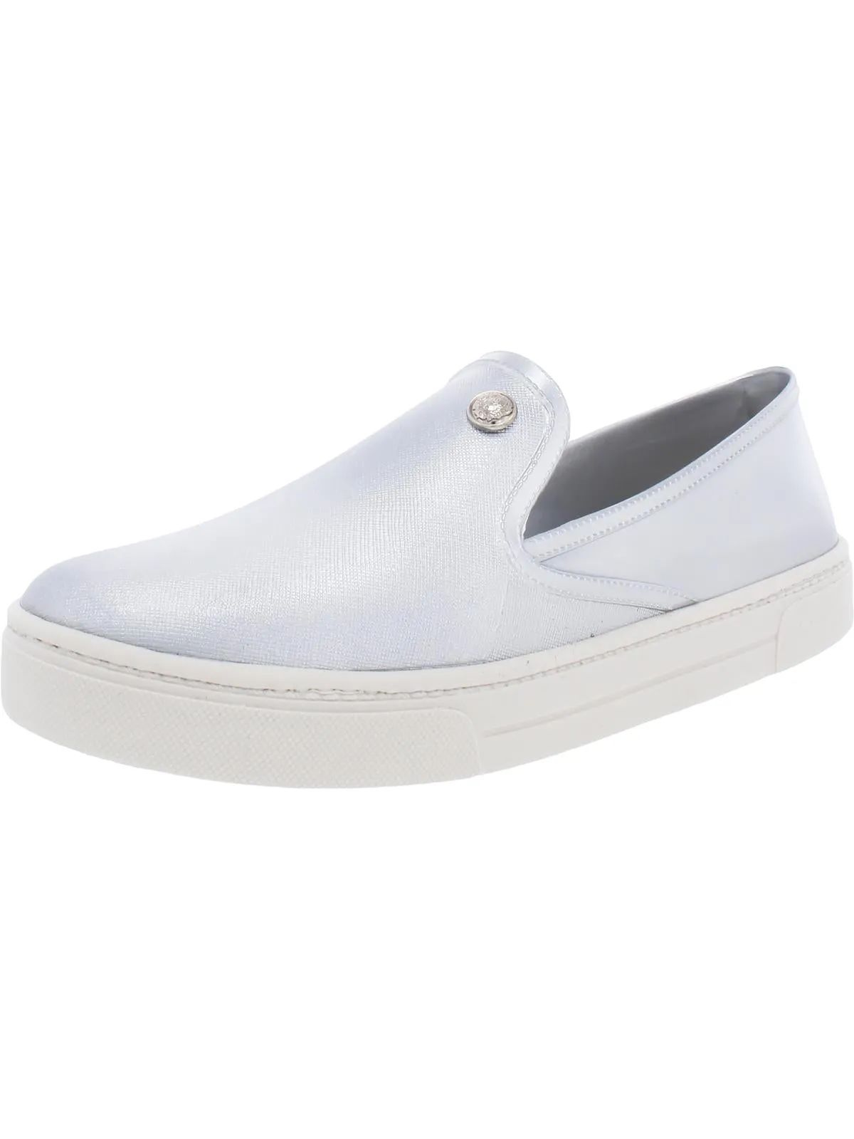 Marjetta Damen Modische Metallische Slip-On Sneakers Hey Dude Schuhe