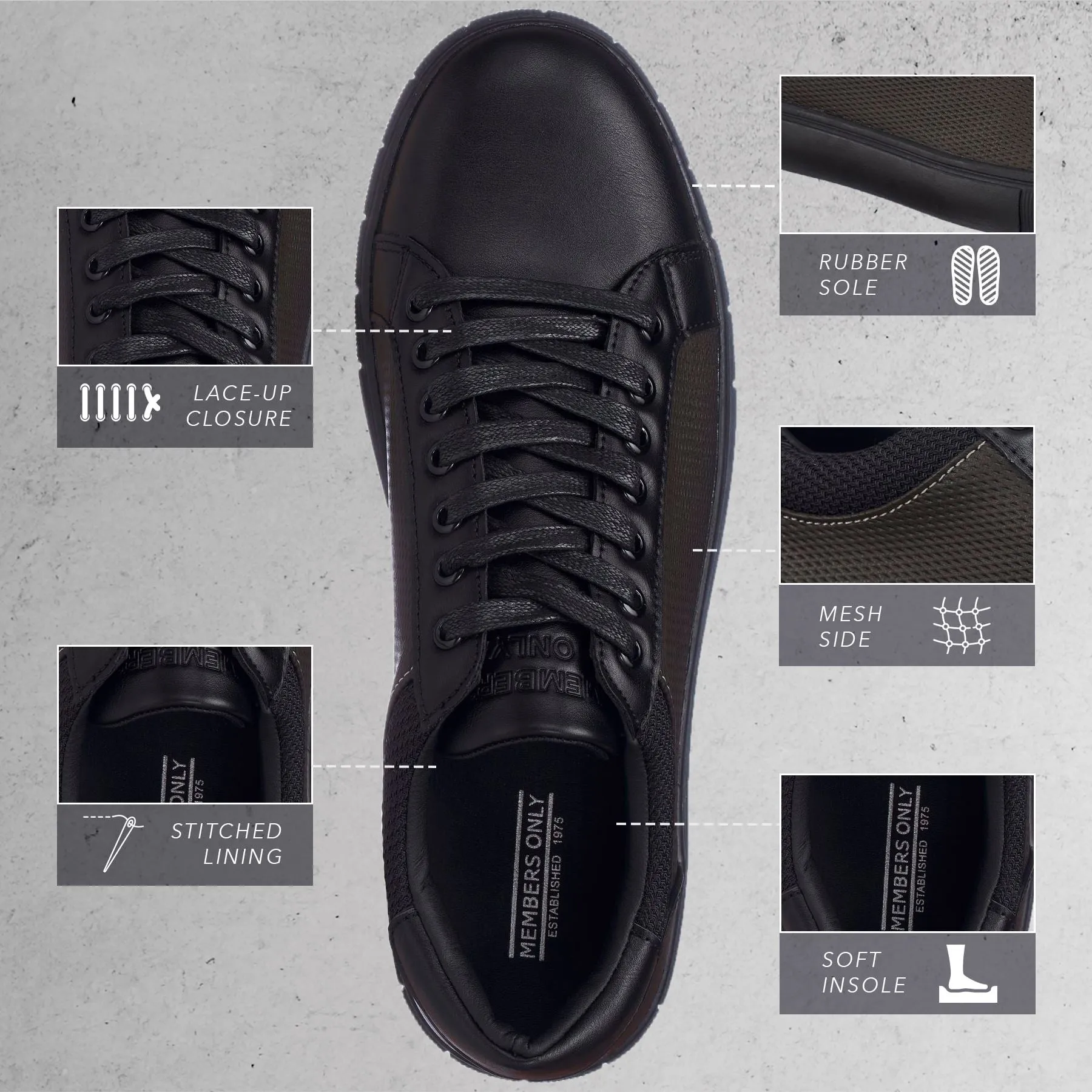 Herren Ignite Low Top Court Sneakers von ecco