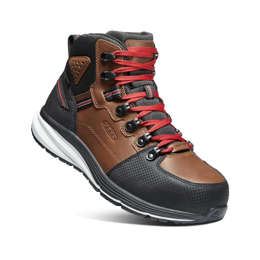 Herren Red Hook wasserdichter Stiefel (Carbon-Zehenkappe) | Tabak/Schwarz