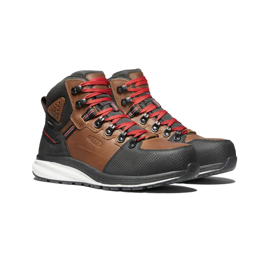 Herren Red Hook wasserdichter Stiefel (Carbon-Zehenkappe) | Tabak/Schwarz
