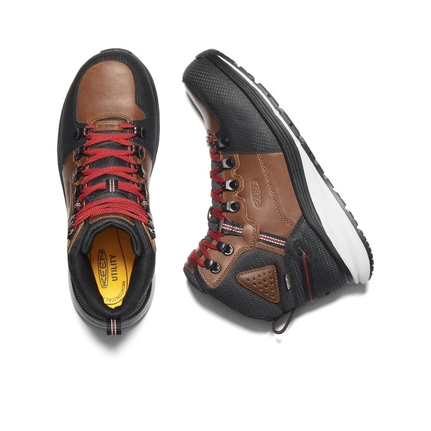 Herren Red Hook wasserdichter Stiefel (Carbon-Zehenkappe) | Tabak/Schwarz