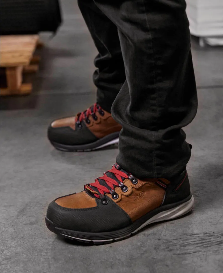 Herren Red Hook wasserdichter Stiefel (Carbon-Zehenkappe) | Tabak/Schwarz