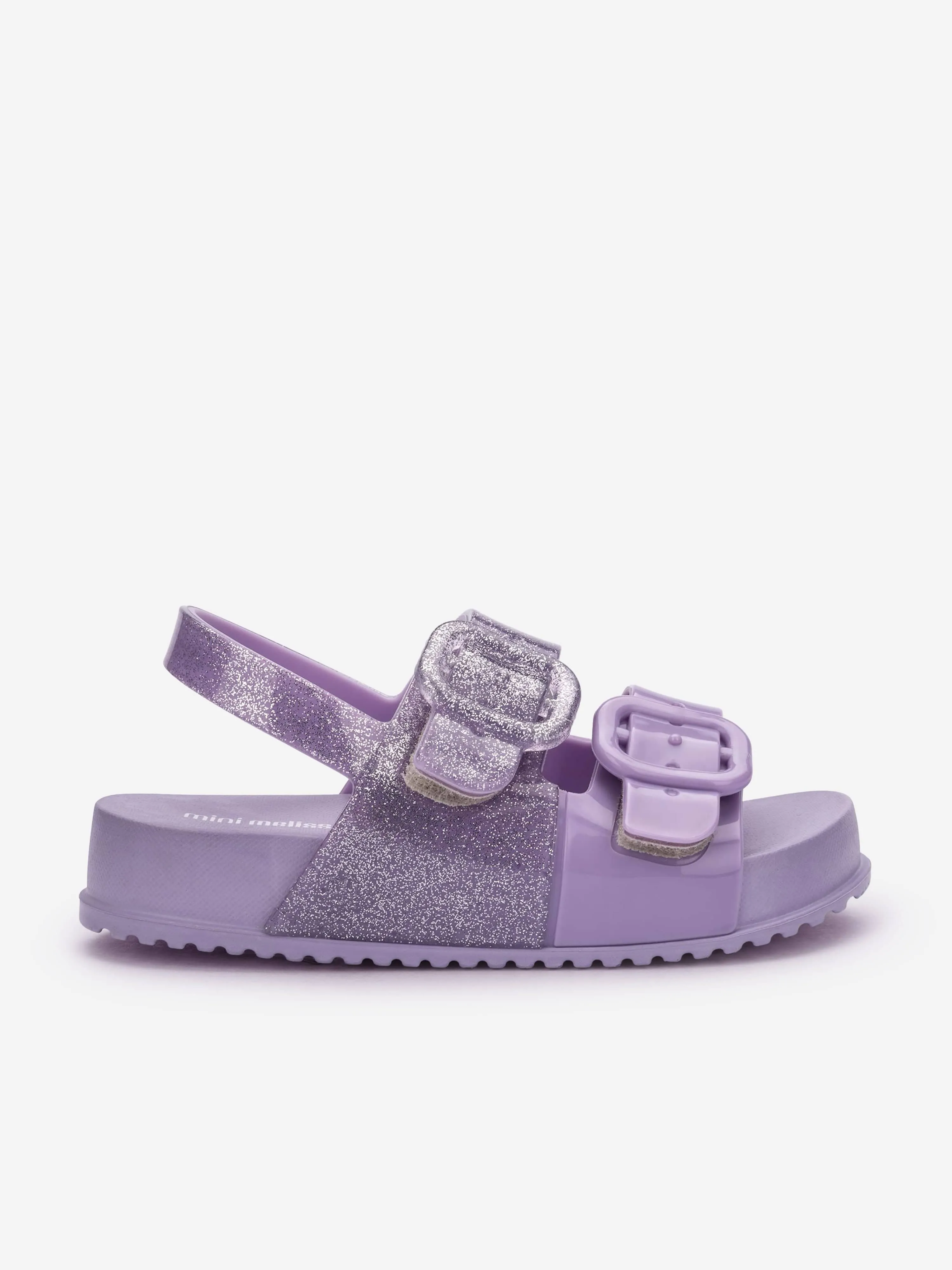 Mini Melissa Mädchen Gemütliche Glitzer Sandalen in Lila