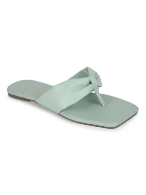 Minzgrüne PU Flip-Flop Hausschuhe (TC-ST-1216-MNT)