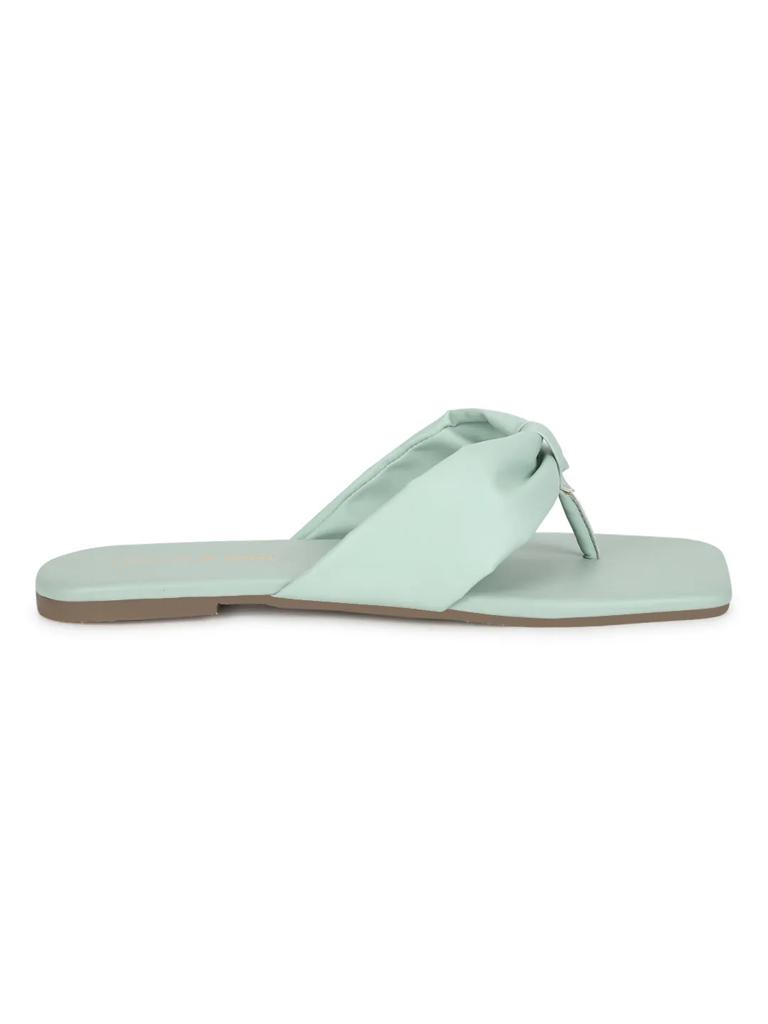 Minzgrüne PU Flip-Flop Hausschuhe (TC-ST-1216-MNT)