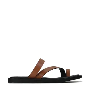 MIRA LEDER SANDALEN MIT VIERECKIGER ZEHNSPITZE