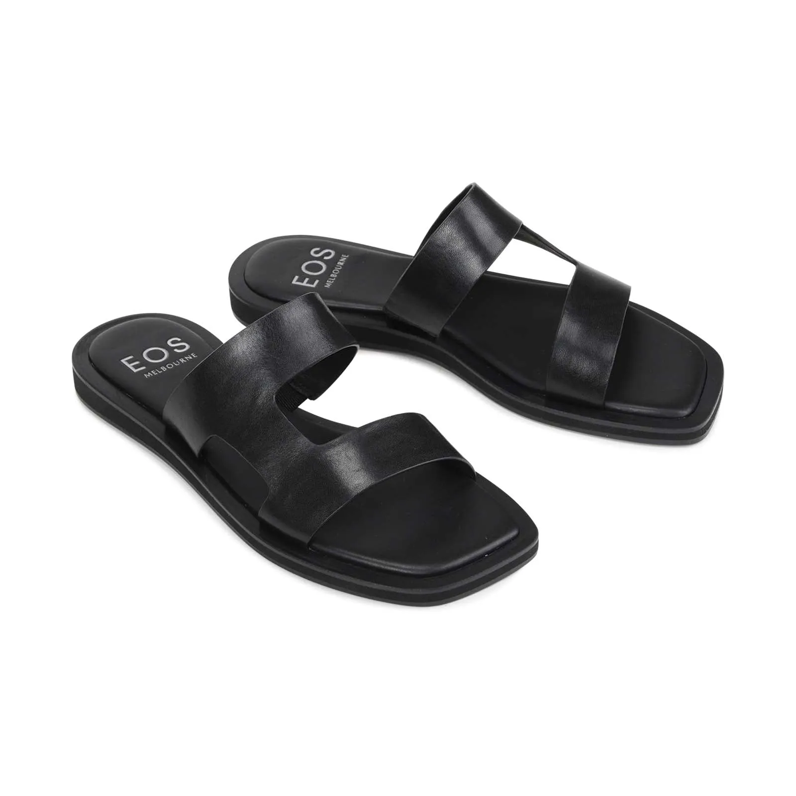 MISA LEDER-SLIDES SANDALEN